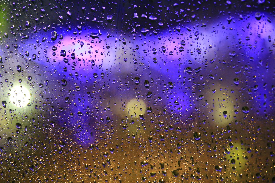 Water Droplets It's Raining Rain