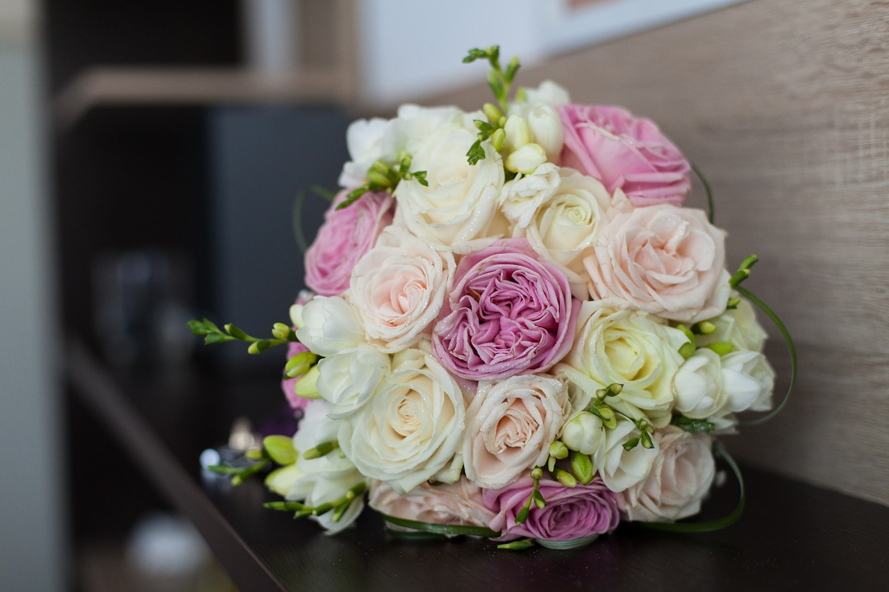 Wedding Love Bridal Bouquet White Marriage Bride