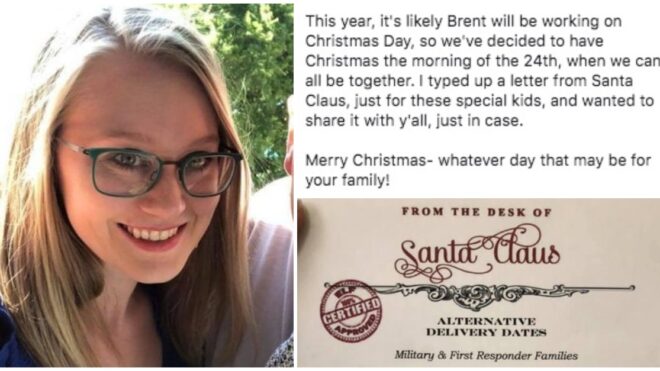 alternate delivery date letter from santa