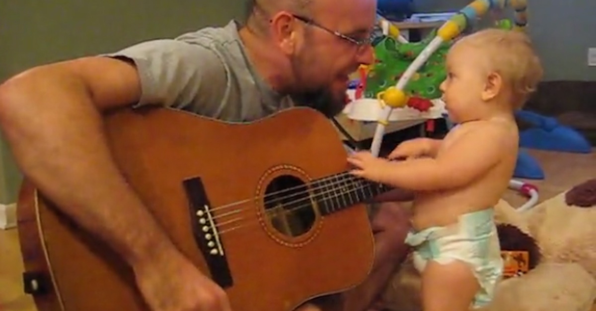 baby rocks out