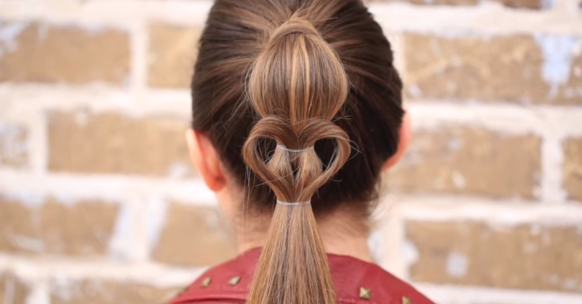 beauty heart ponytail