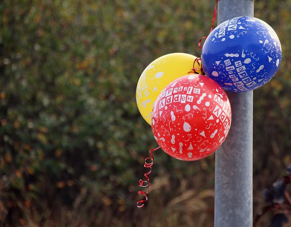 Birthday Balloon Colorful Happy Birthday Ballons