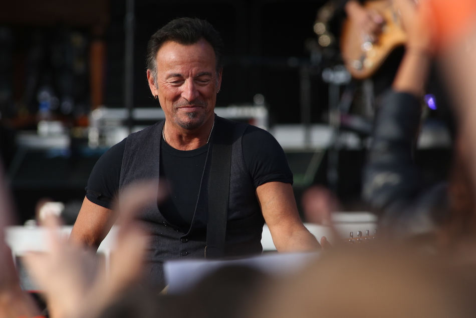 Bruce Springsteen performs live