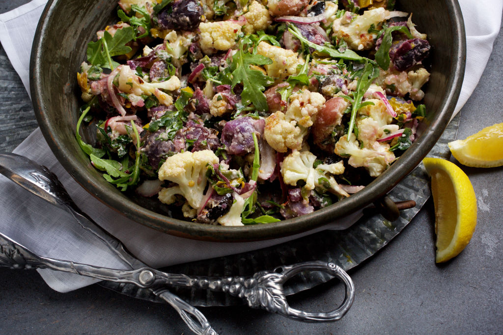 Potato and Roasted Cauliflower Salad