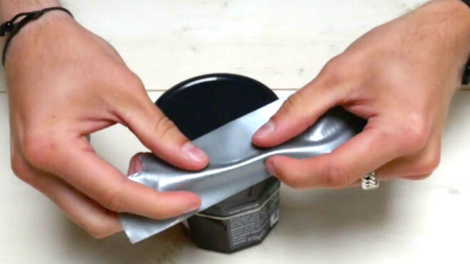 duct tape hack opens stuck jars