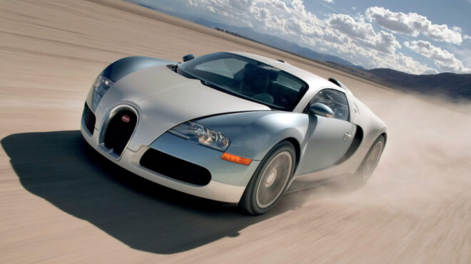 Bugatti_Veyron in/bei Gerlach in Nevada_USA