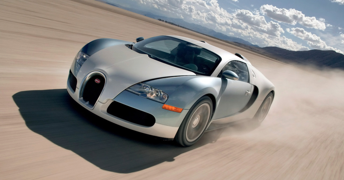 Bugatti_Veyron in/bei Gerlach in Nevada_USA