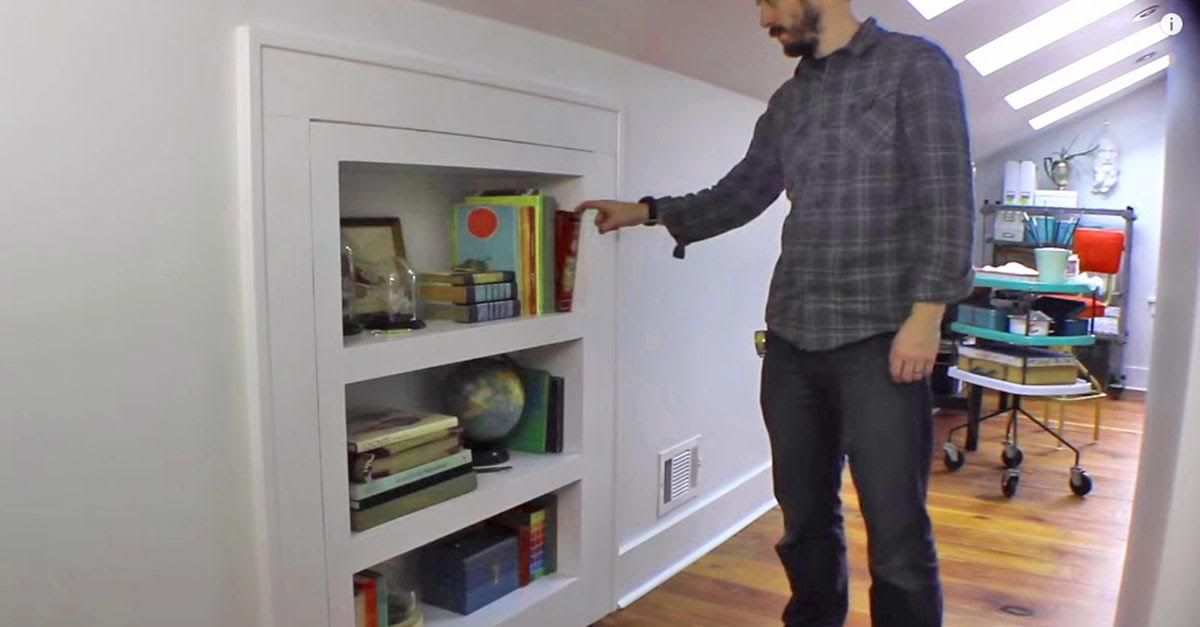 hidden door bookcase