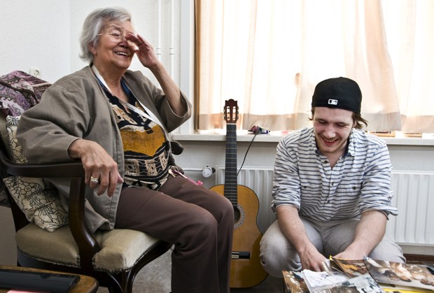 Humanitas nursing home Joke KERDIJK (86) and Jordi PRONK (19)