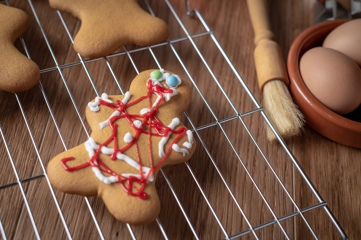 Messy gingerbread man