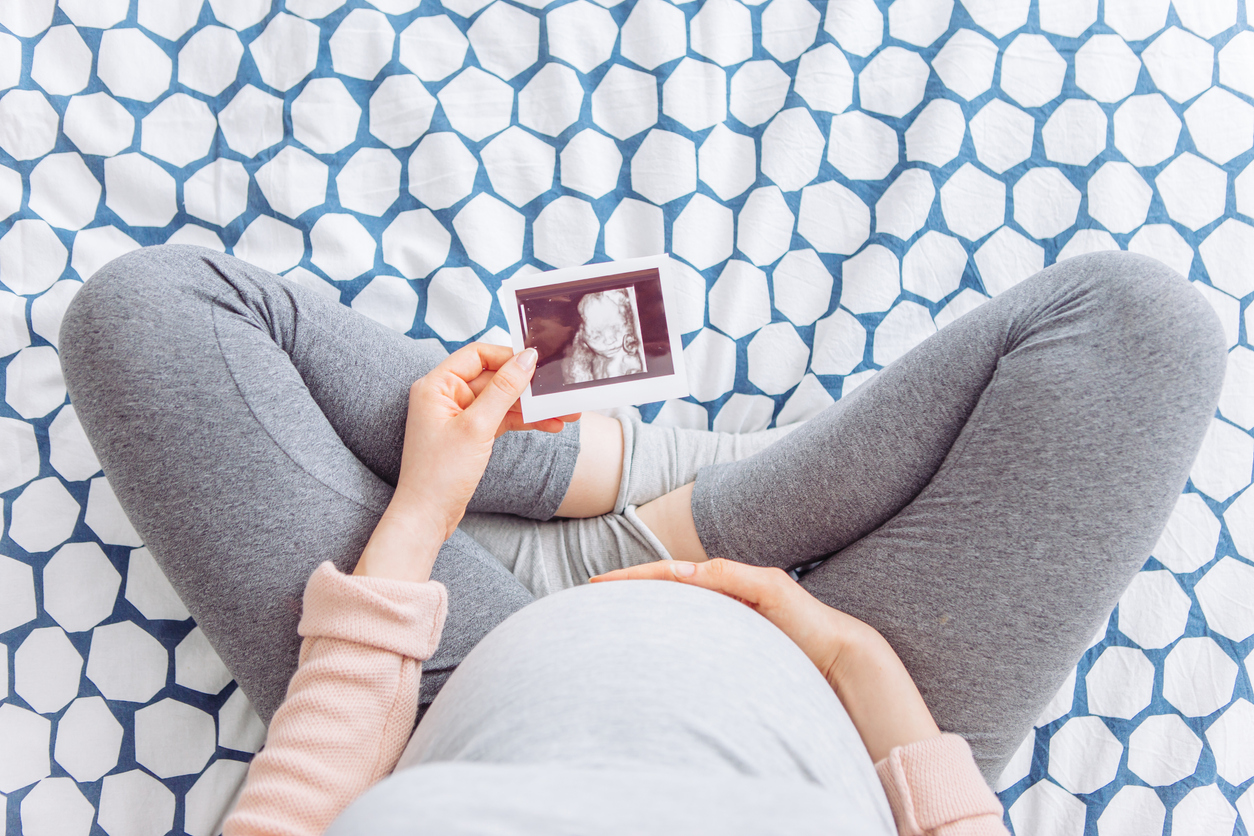 Mom waiting for baby