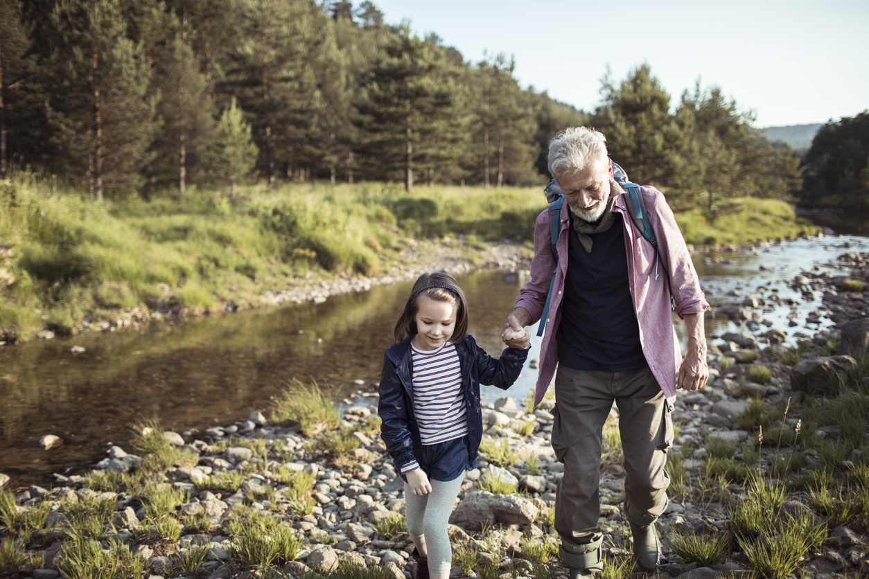 Grandfather and Granddaughter