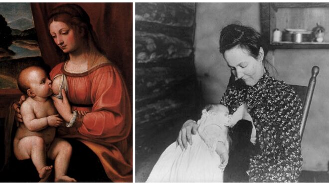 vintage breastfeeding photos