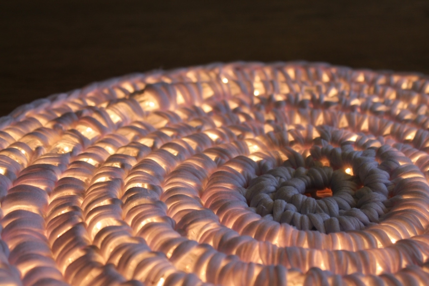 She Crochets Around A Coil Of LED Lights. The End Result? I NEED To ...