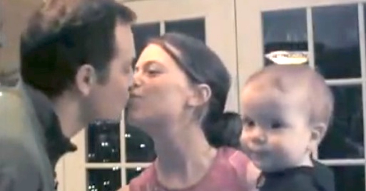 Dad Kisses Mommy Now Watch The Baby S Hilarious Reaction