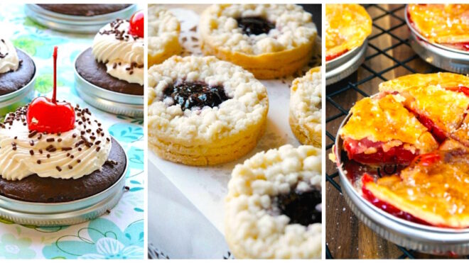 mason jar lid desserts