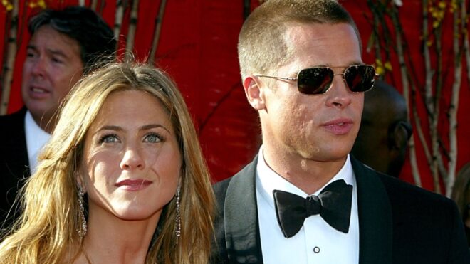 jennifer aniston brad pitt birthday party