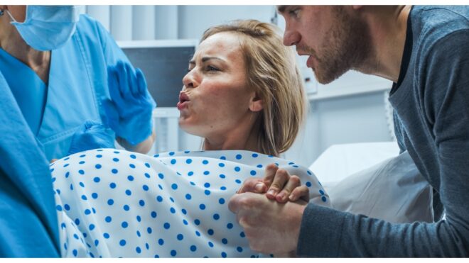 laboring woman feature