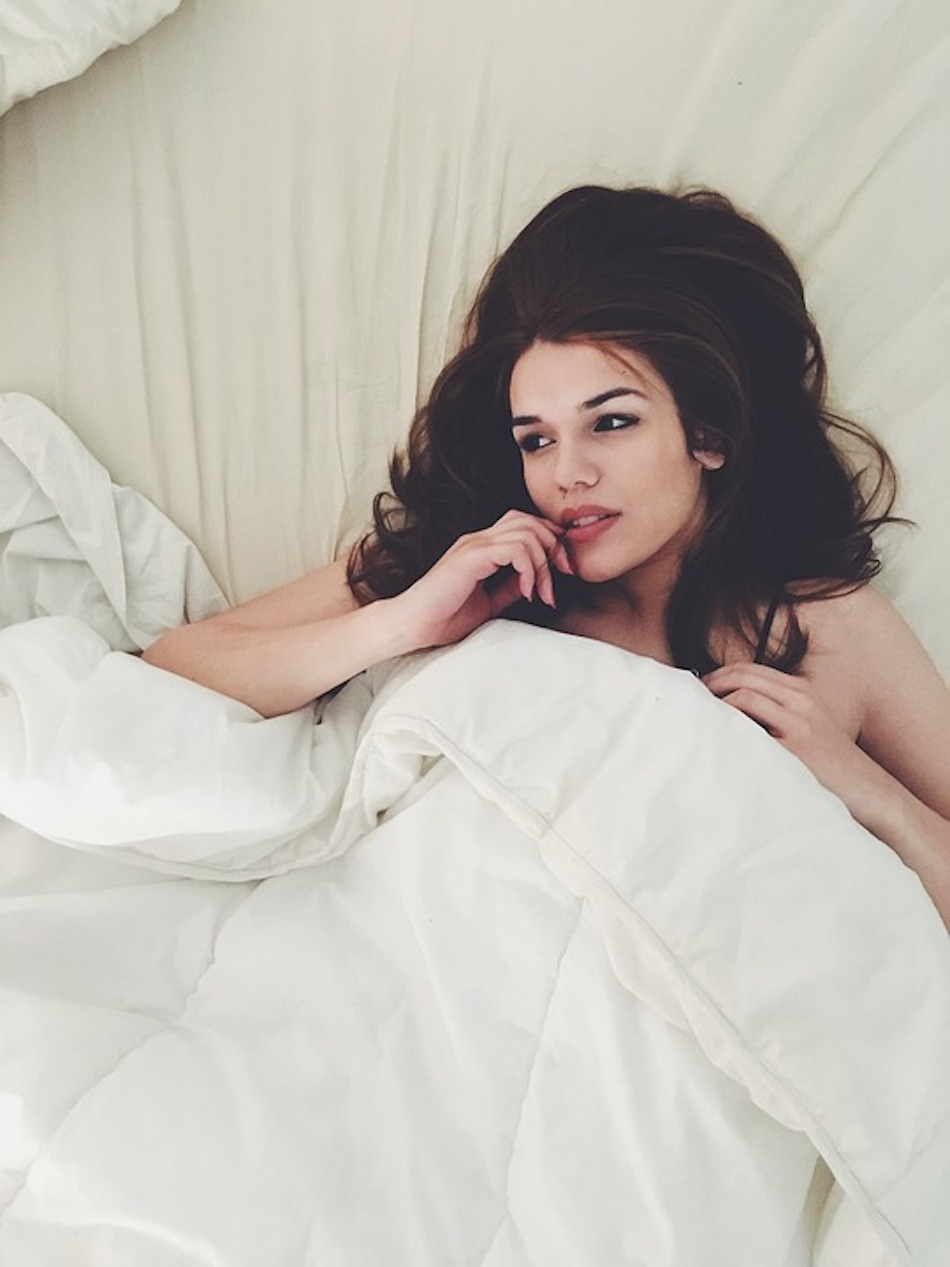 Bed Girl Pretty Blanket Sexy Woman Beautiful