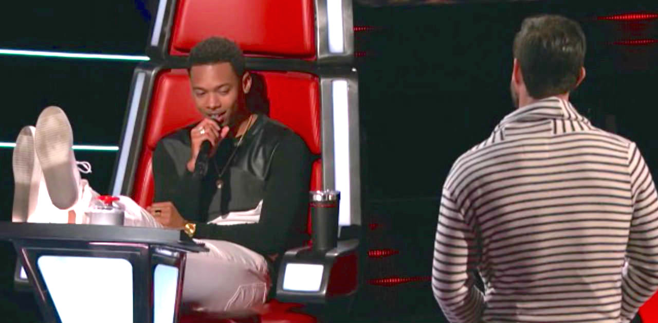 Emotional young dad on 'The Voice'