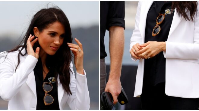 meghan markle stacked rings royal baby