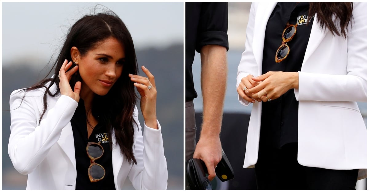 meghan markle stacked rings royal baby