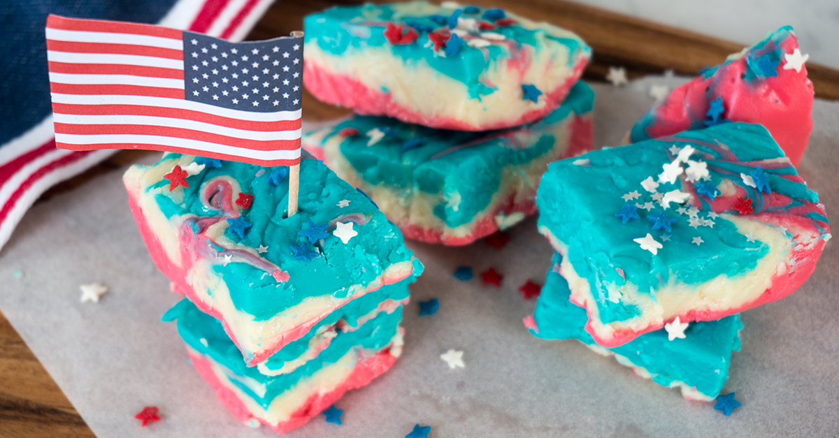 _newsletter  red white and blue fudge