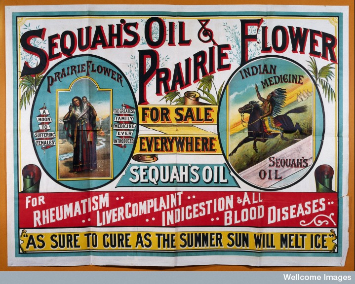 L0016610 Advertisement for Sequah's Oil and Prairie Flower.