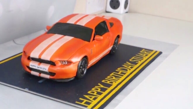 remote control car cake