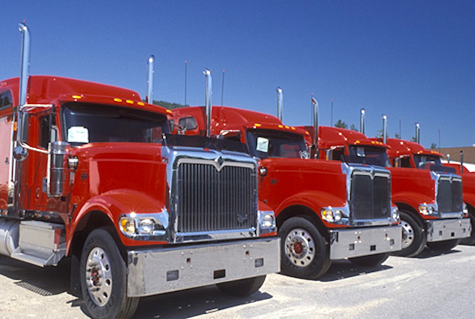 ih1054 trucks nh berlin new hampshire red trucks parked in a row