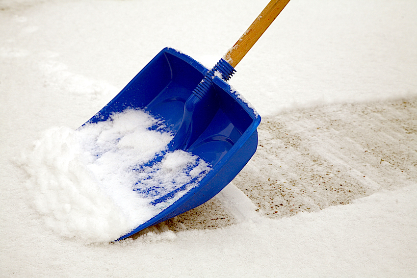 shoveling snow