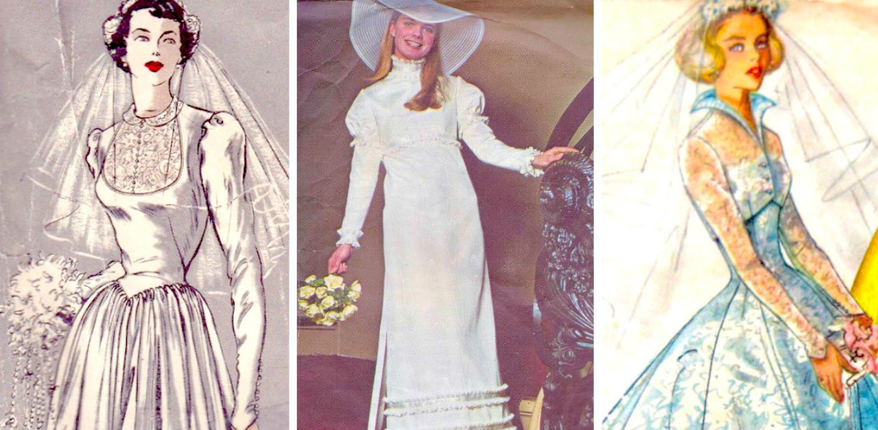 Vintage wedding dress patterns