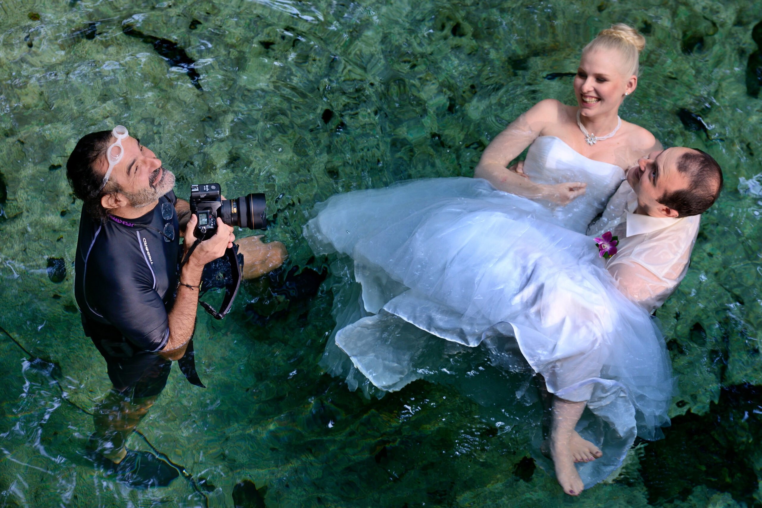 Underwater trash the dress Underwater trash the dress