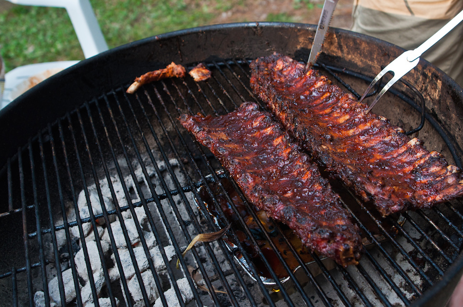 Slow-cooked ribs