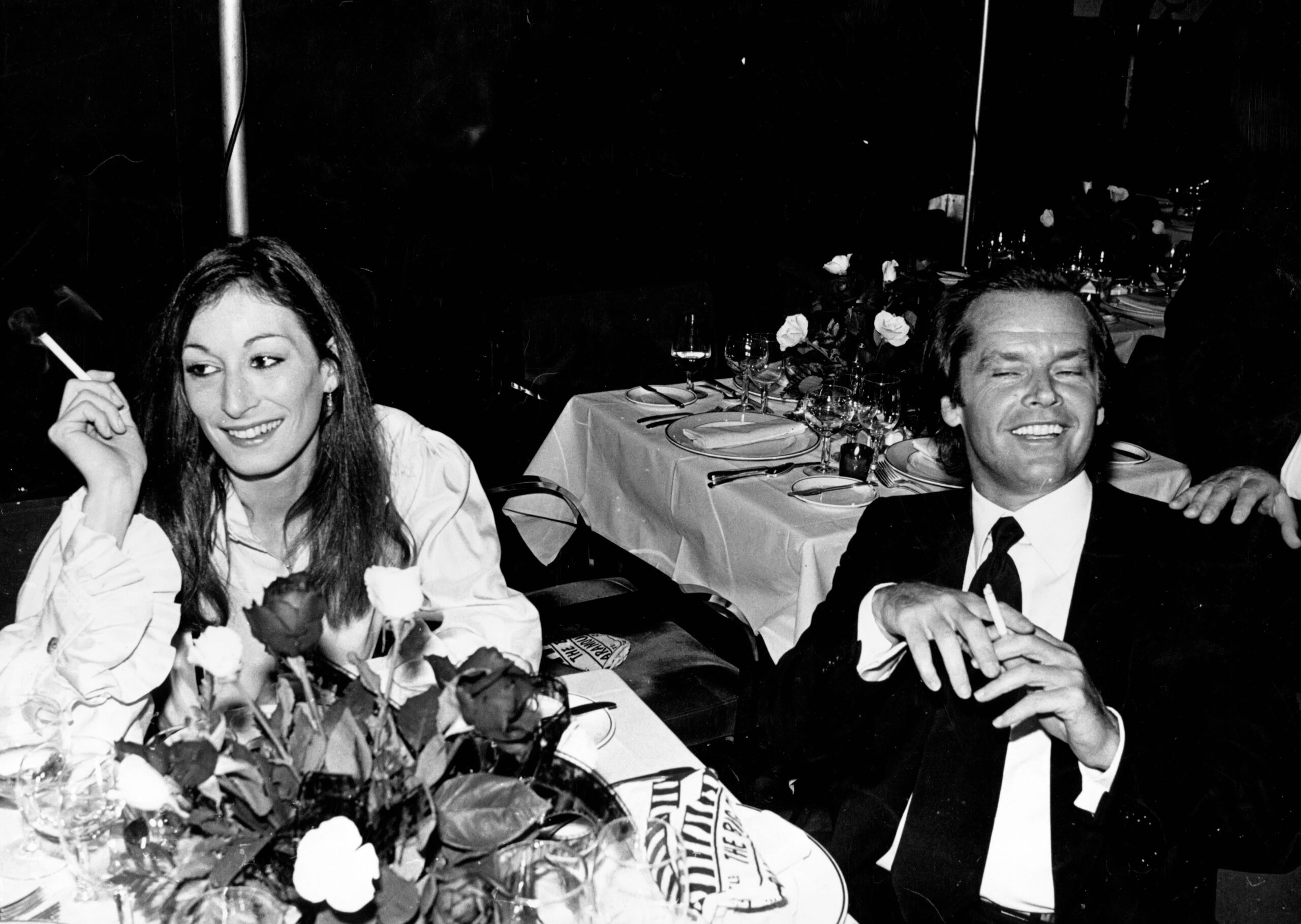 Anjelica Huston and Jack Nicholson