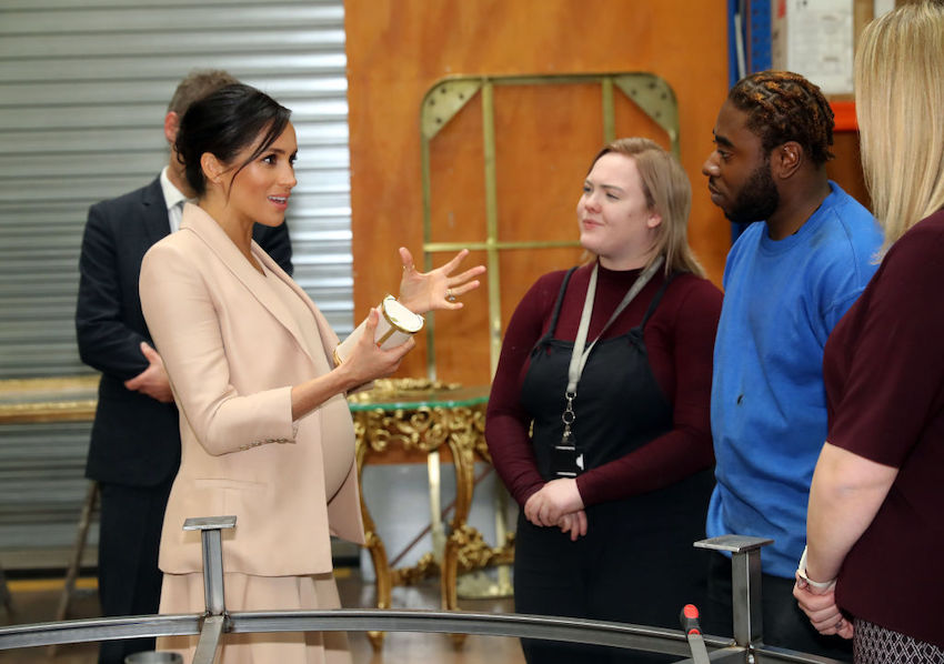 The Duchess Of Sussex Visits The National Theatre