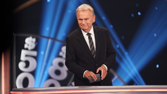 Pat Sajak on Celebrity Wheel of Fortune