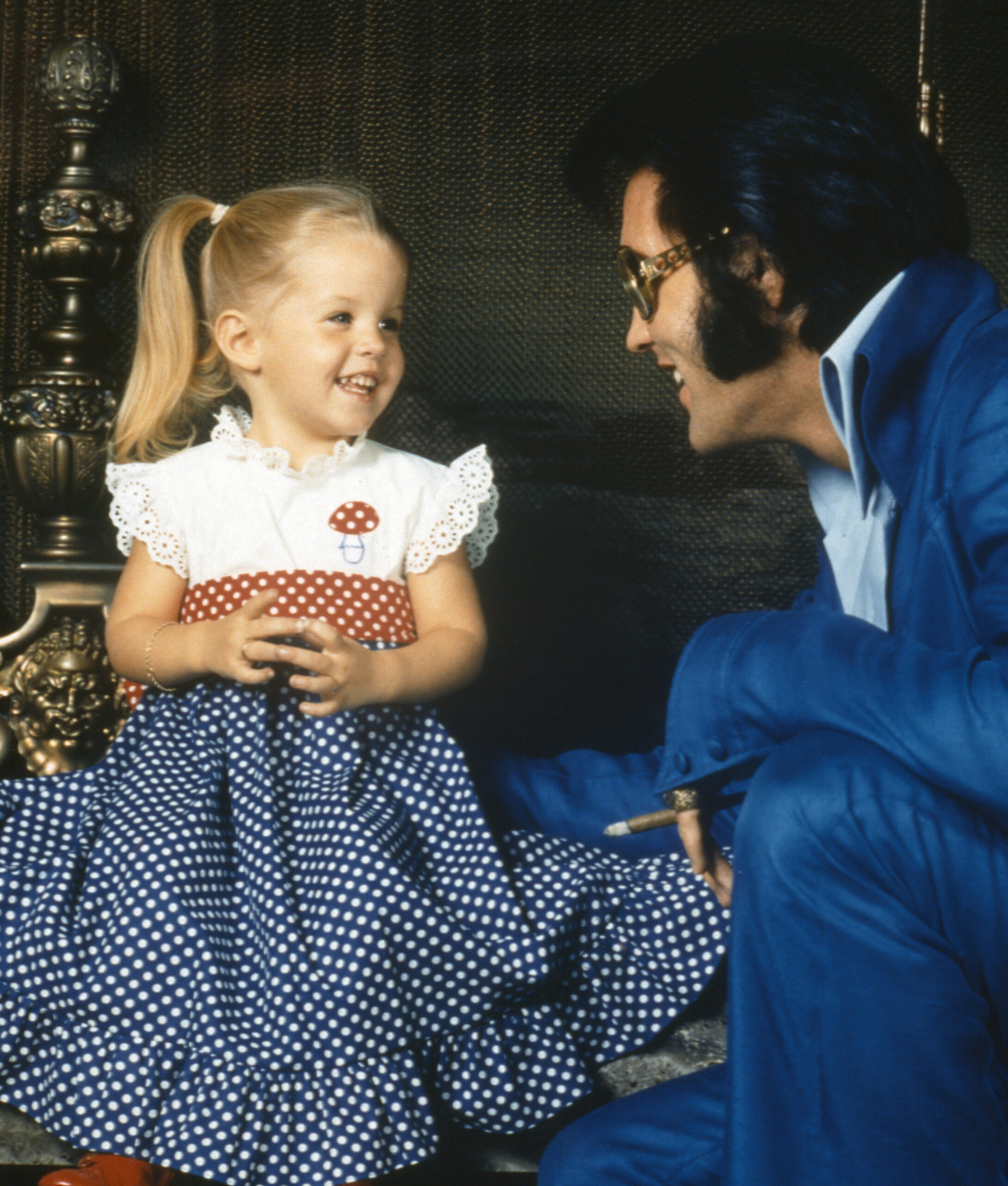 Elvis Presley and Lisa-Marie