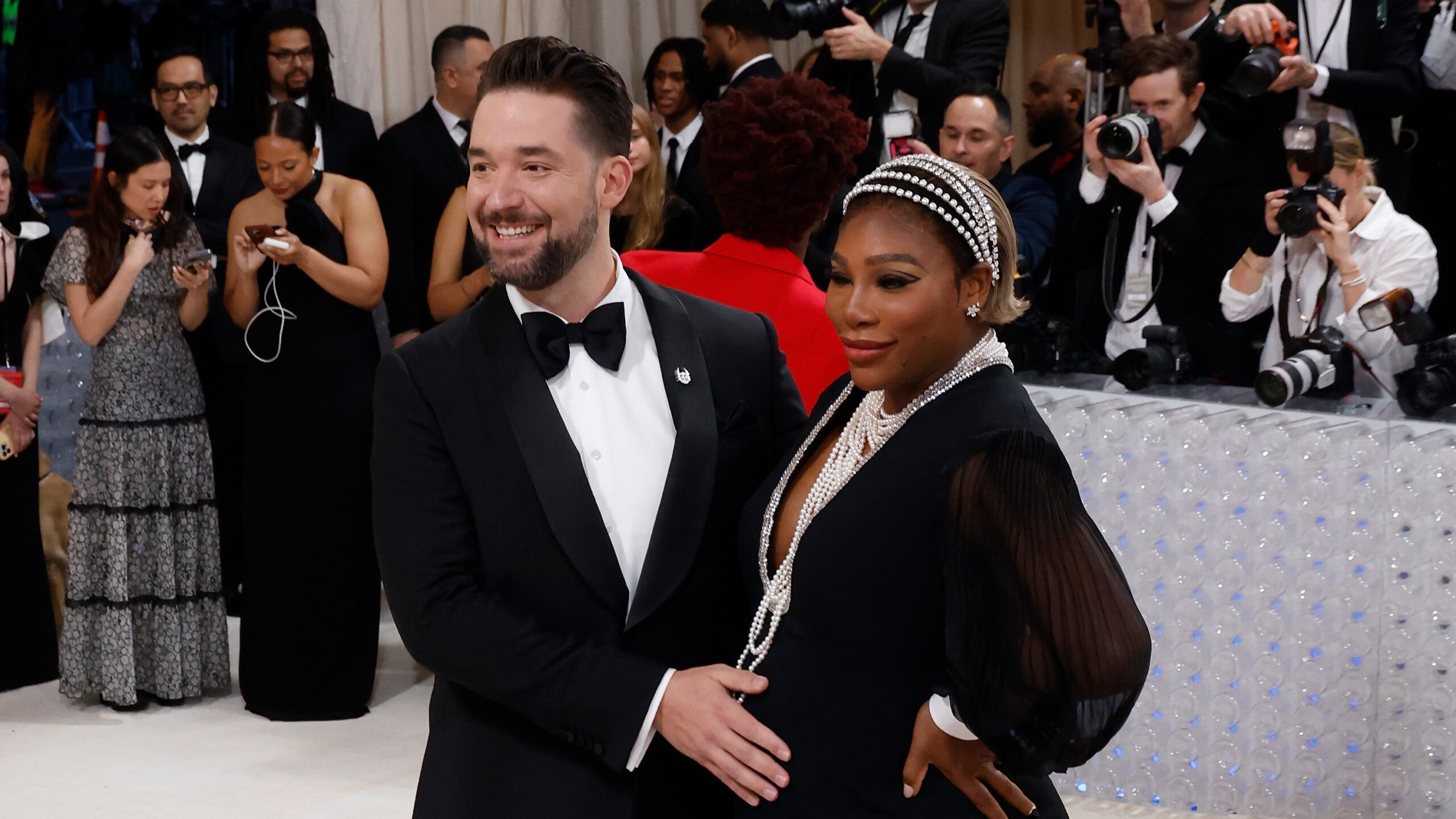 Serena Williams and Alexis Ohanian