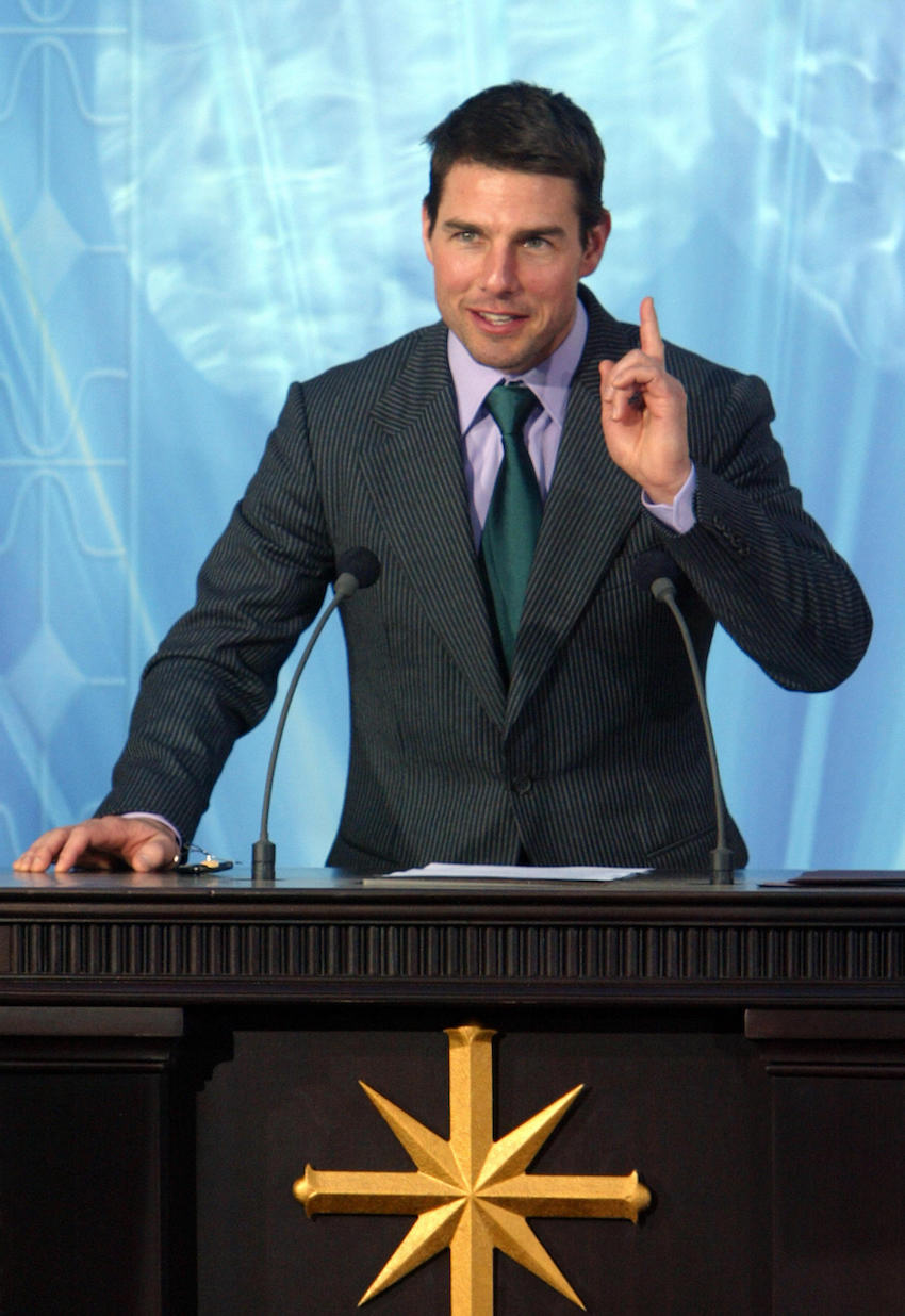 US actor, Tom Cruise speaks during the i