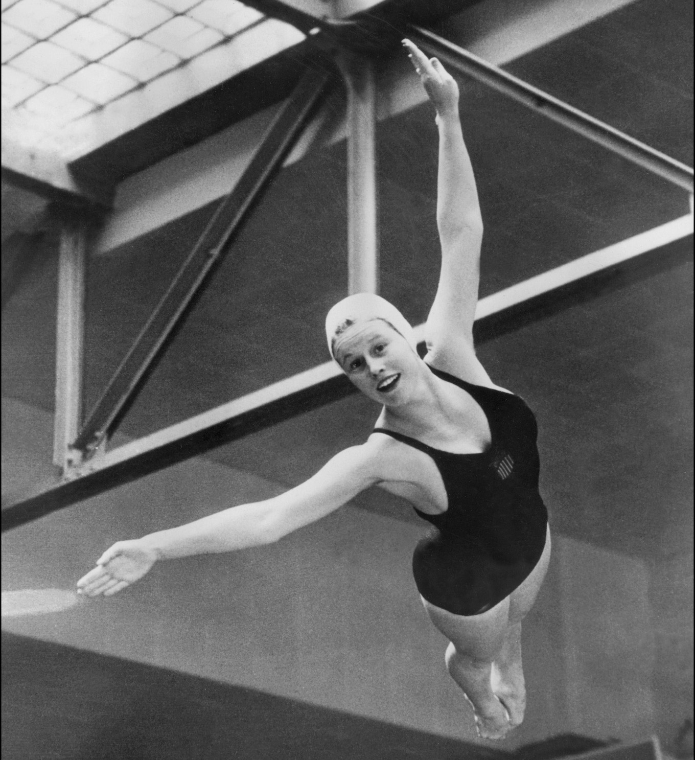 US diver Marjorie Gestring floats through the air