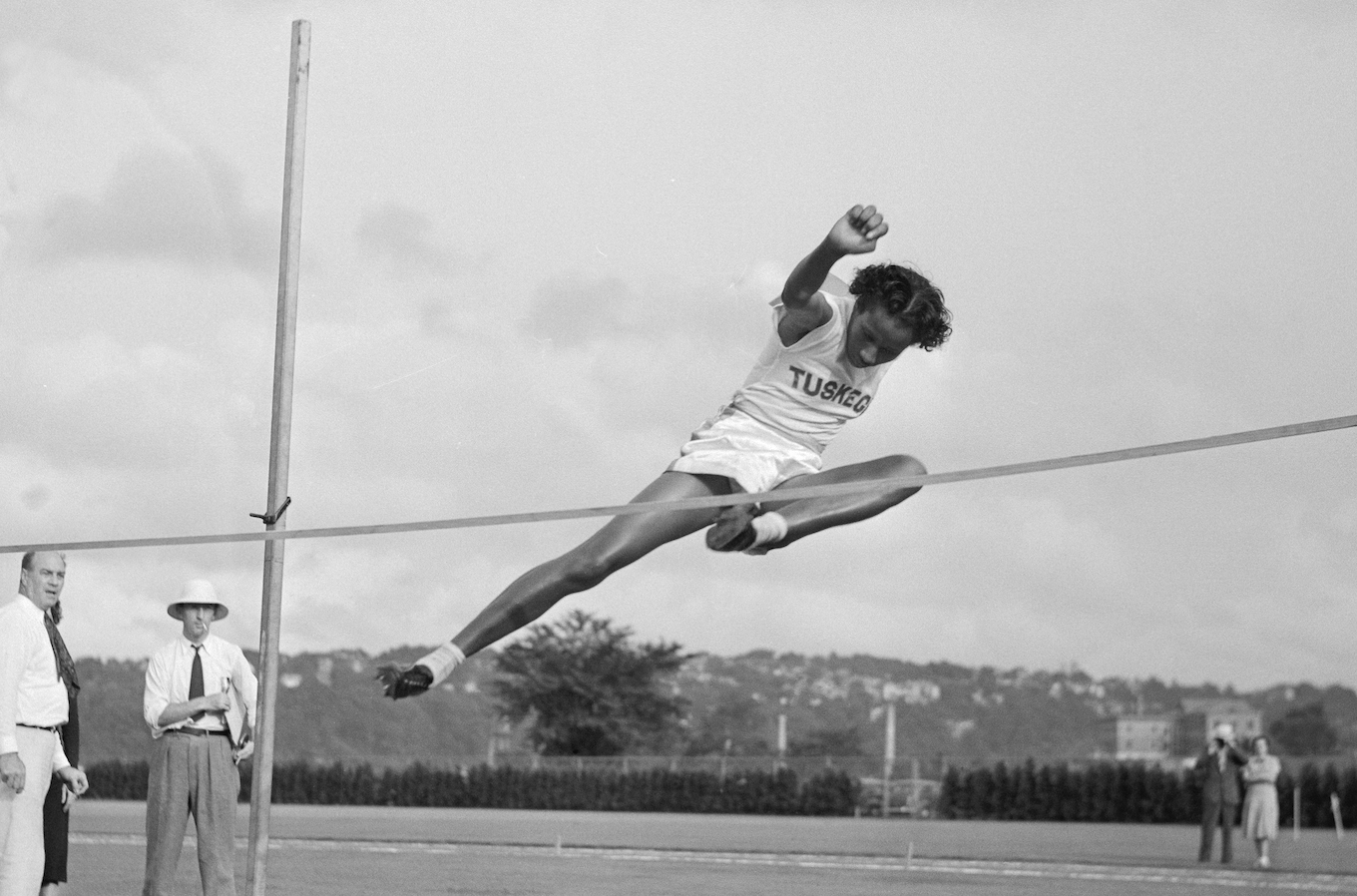 Alice Coachman Performing the High Jump