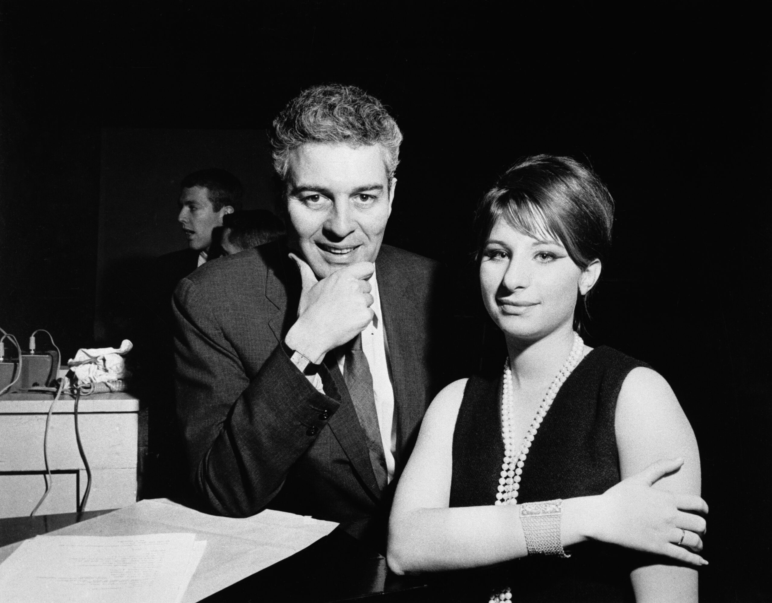 Barbra Streisand with Sydney Chaplin