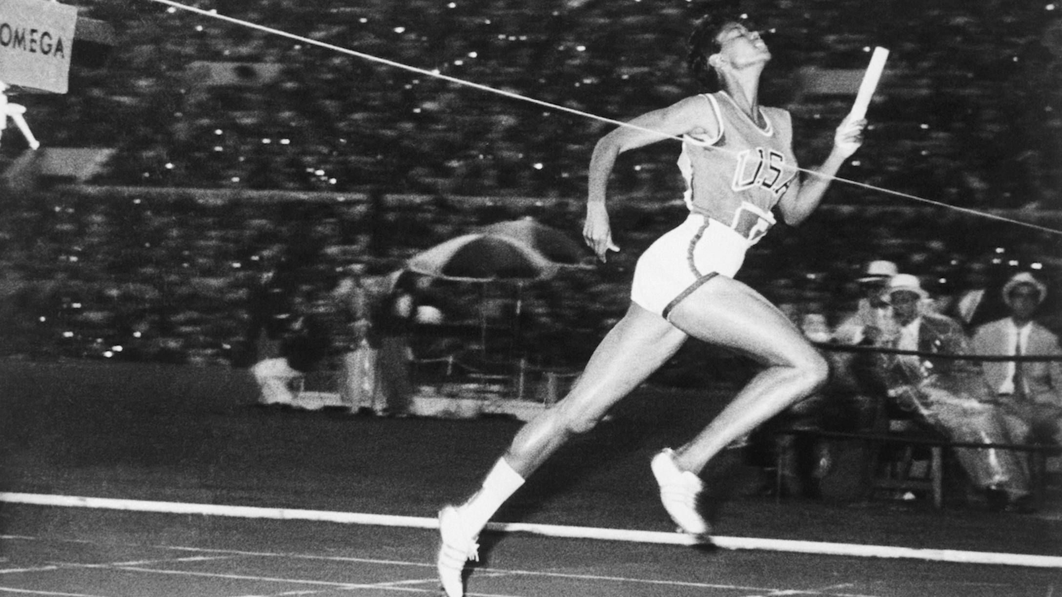 Wilma Rudolph running a race