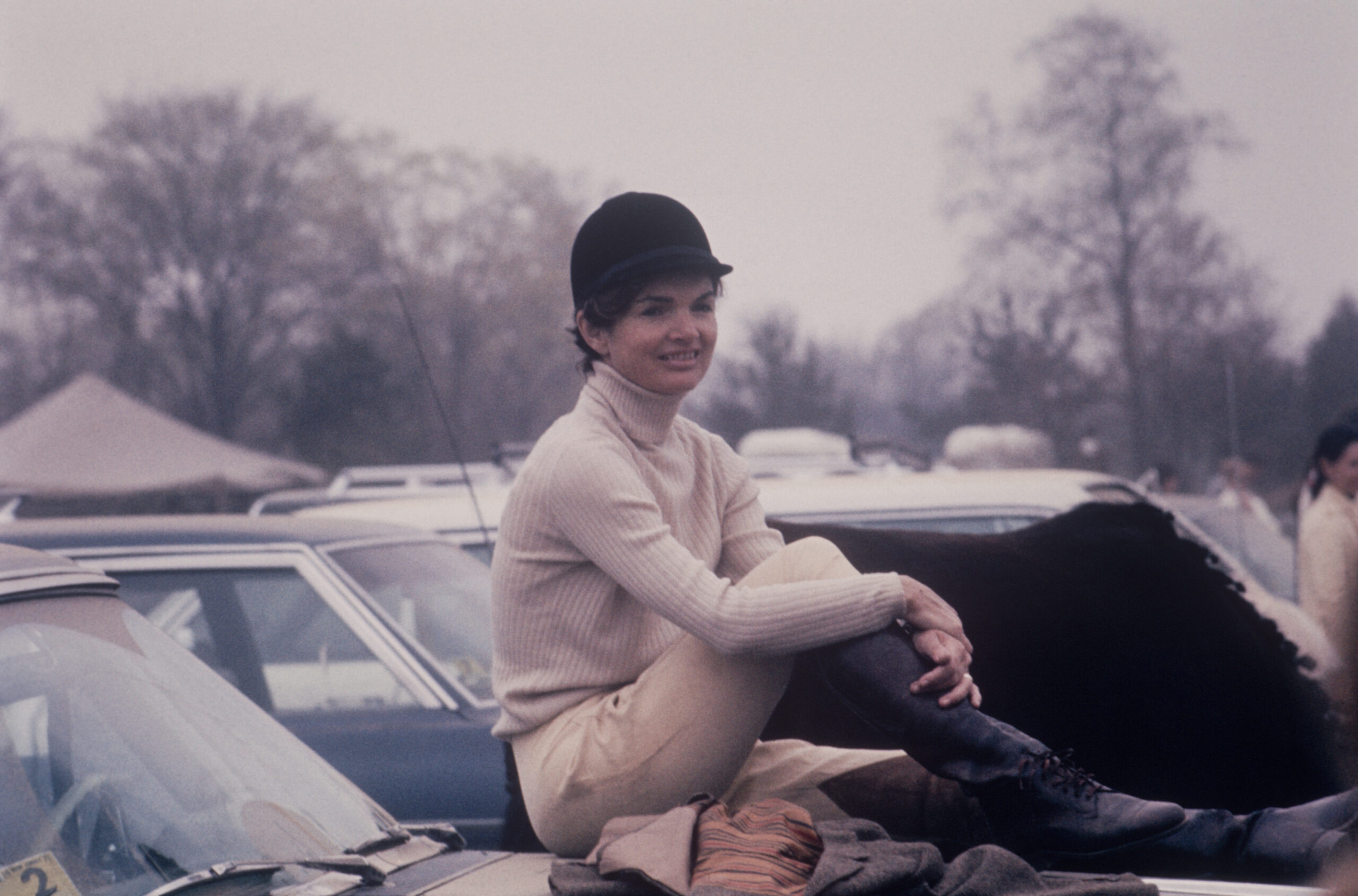 Jacqueline Kennedy Onassis in her riding outfit