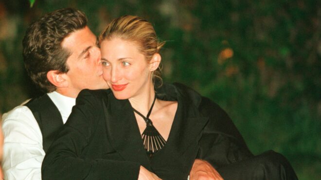 JFK Jr. and Carolyn Bessette