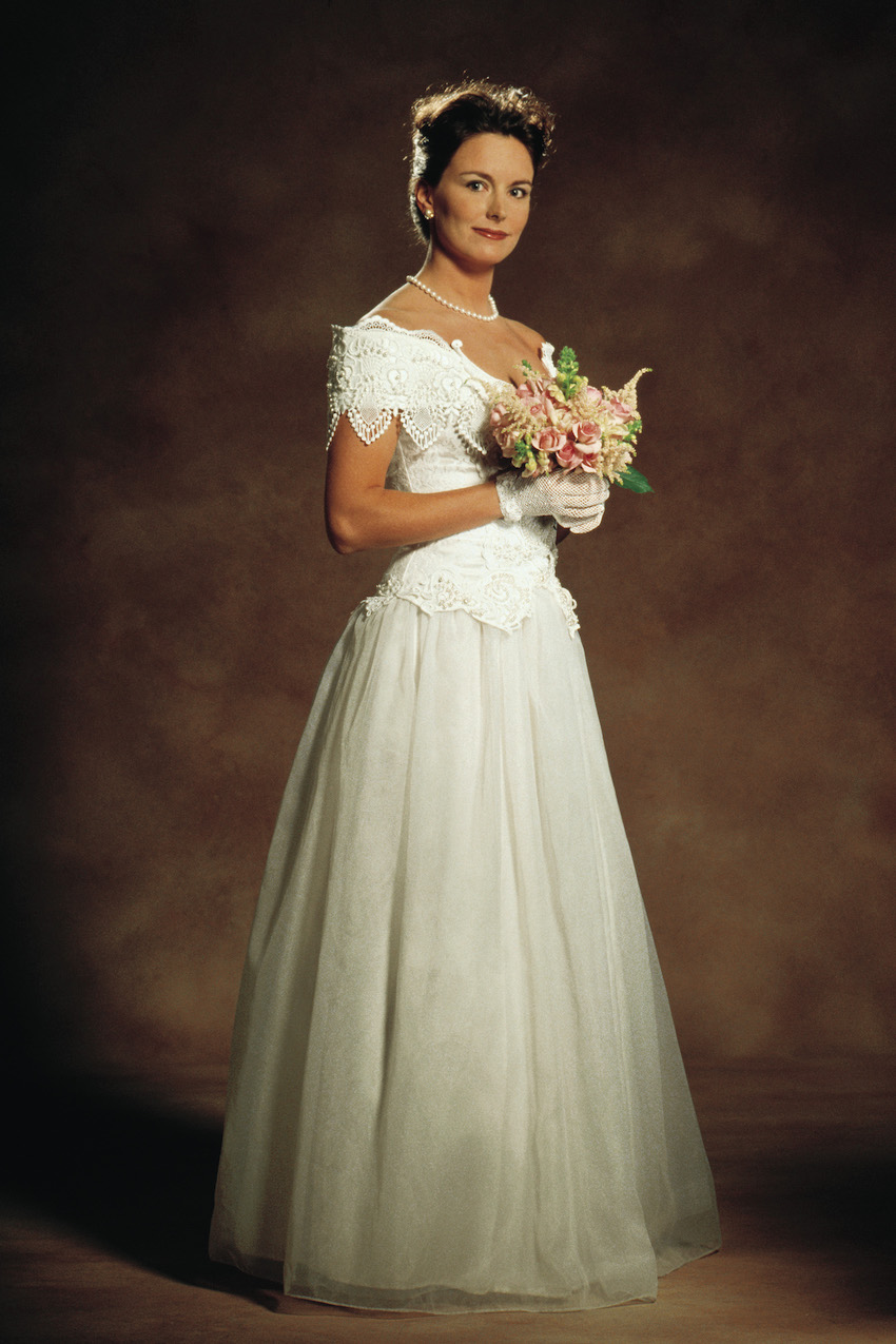 Bride in wedding dress