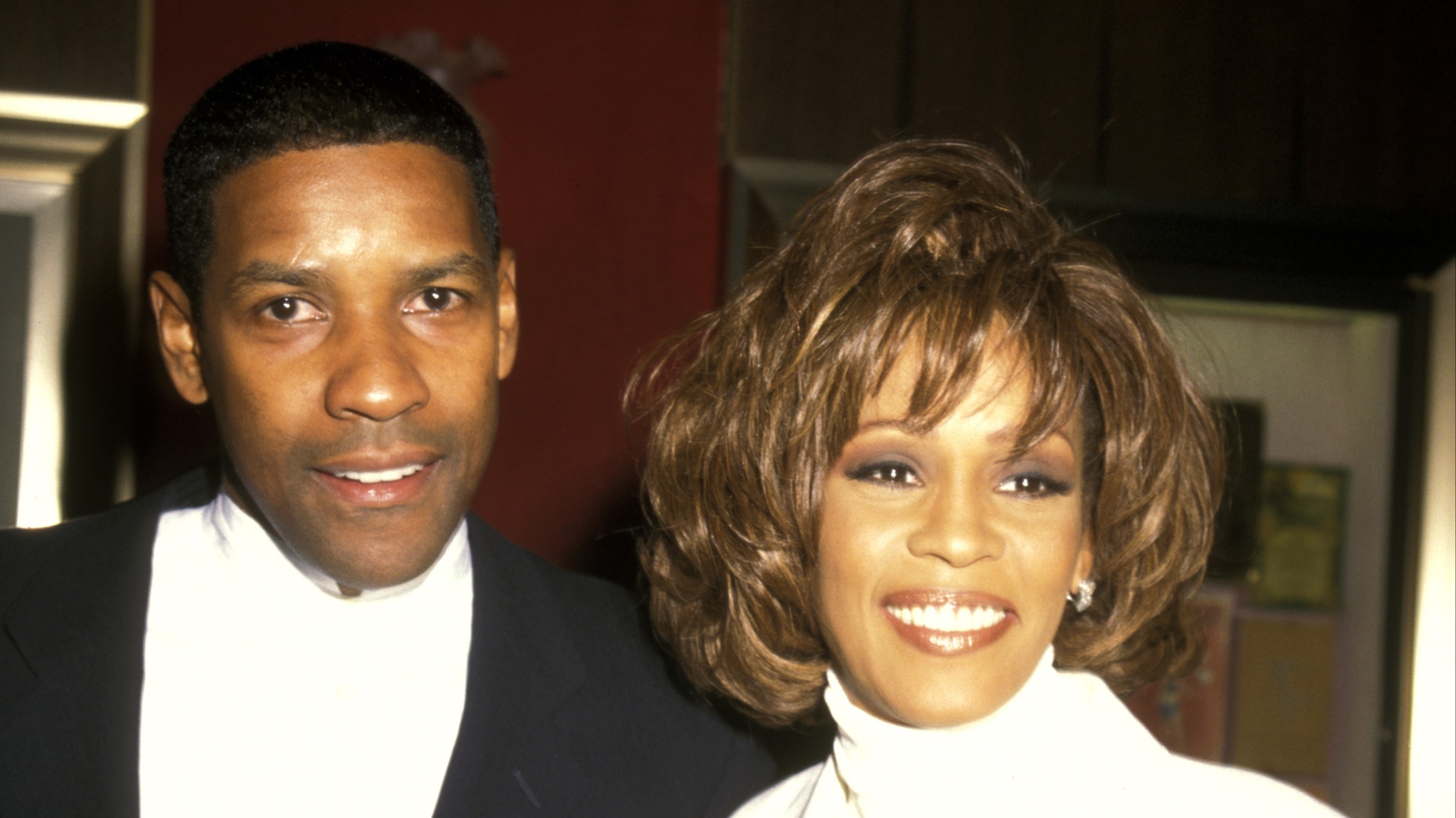 Denzel Washington and Whitney Houston