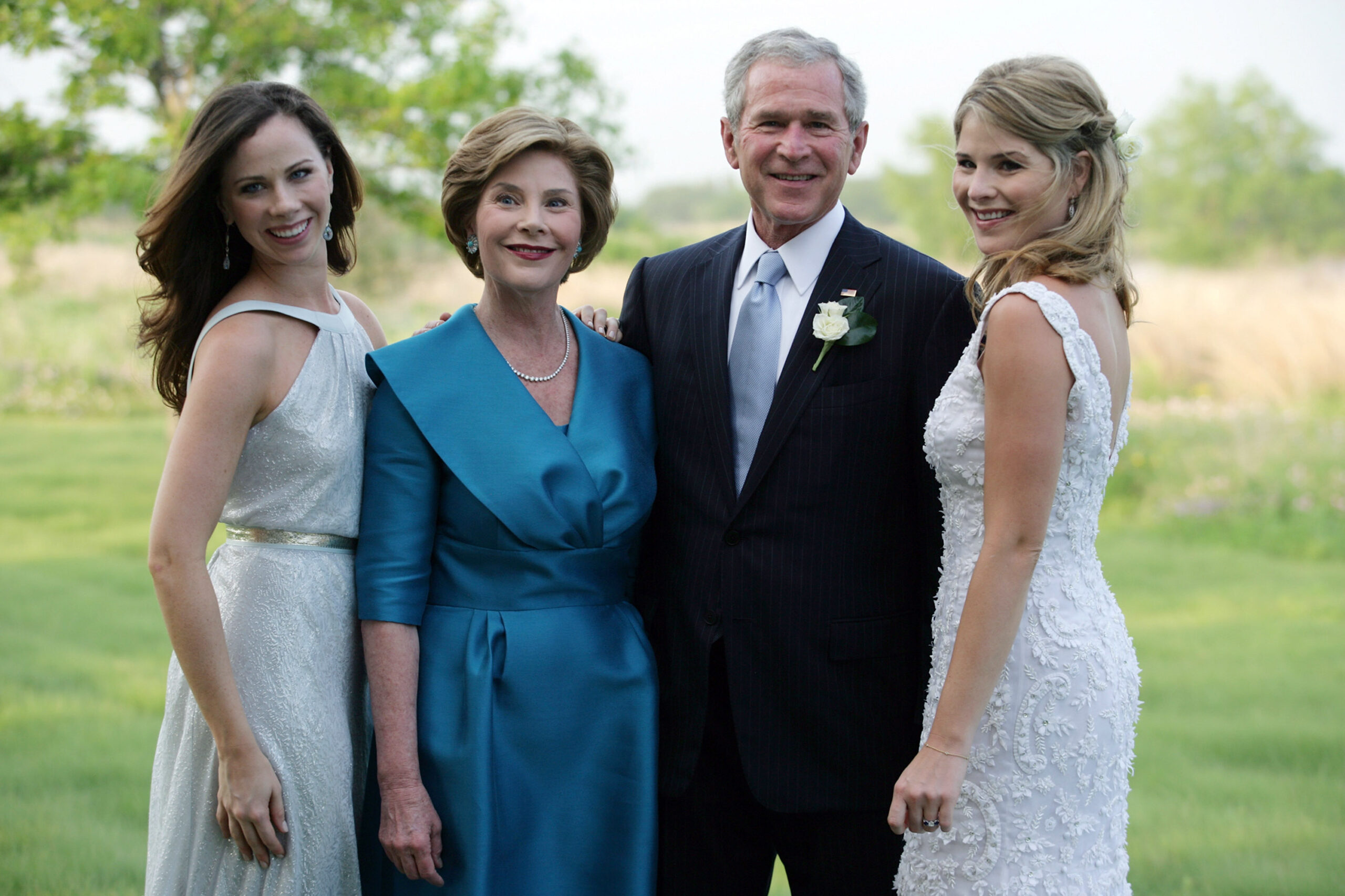 Barbara Bush, Laura Bush, George W. Bush, Jenna Bush Hager