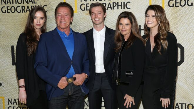 Arnold Schwarzenegger and family